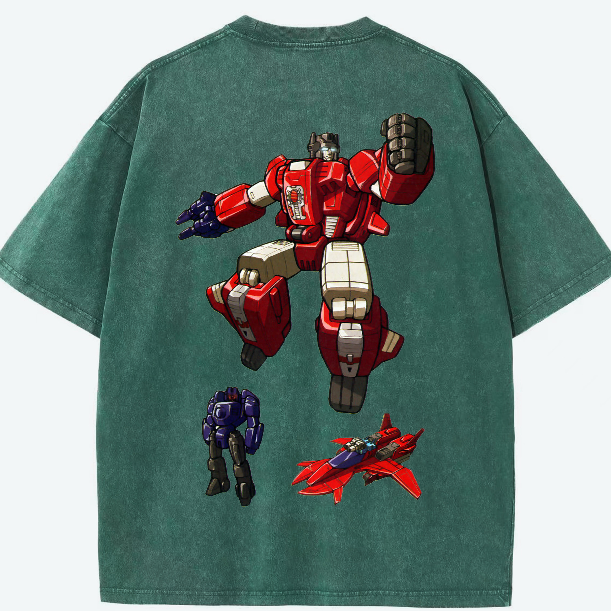 （画像用）  綿100% ヴィンテージ風 半袖Tシャツ（背面プリント）